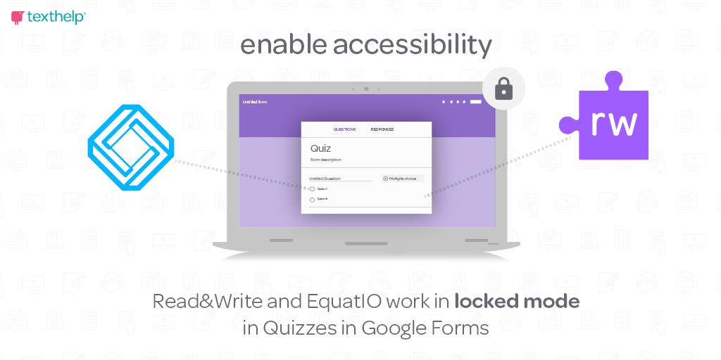Happy Global Accessibility Awareness Day! To celebrate, we are taking #a11y to the next level with <a href="/GoogleForEdu/">Google for Education</a>. Students that rely on #ReadandWrite and #EquatIO will soon be able to access them while taking #Quizzes in #GoogleForms in locked mode. okt.to/aAy9je #gaad