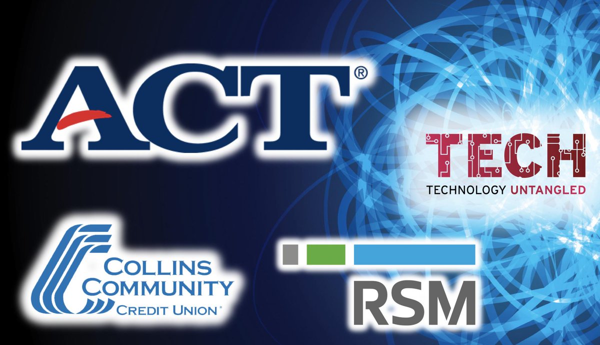 CBJournal's tweet photo. #CBJtech Untangled is presented by @ACT with support from @CollinsCCU and @RSMUSLLP. Thank you; e couldn't host this event without your input and support. https://t.co/TFSqhzmtQt
