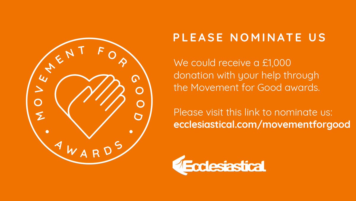 We need your vote! Only 17 days remaining, so if you feel like doing a good deed, help DMWS to win £1,000 by taking 2 minutes to nominate us. Our charity number is 1087210 (you need to type it not paste it please). Thank you for your support. ecclesiastical.com/movement-for-g…