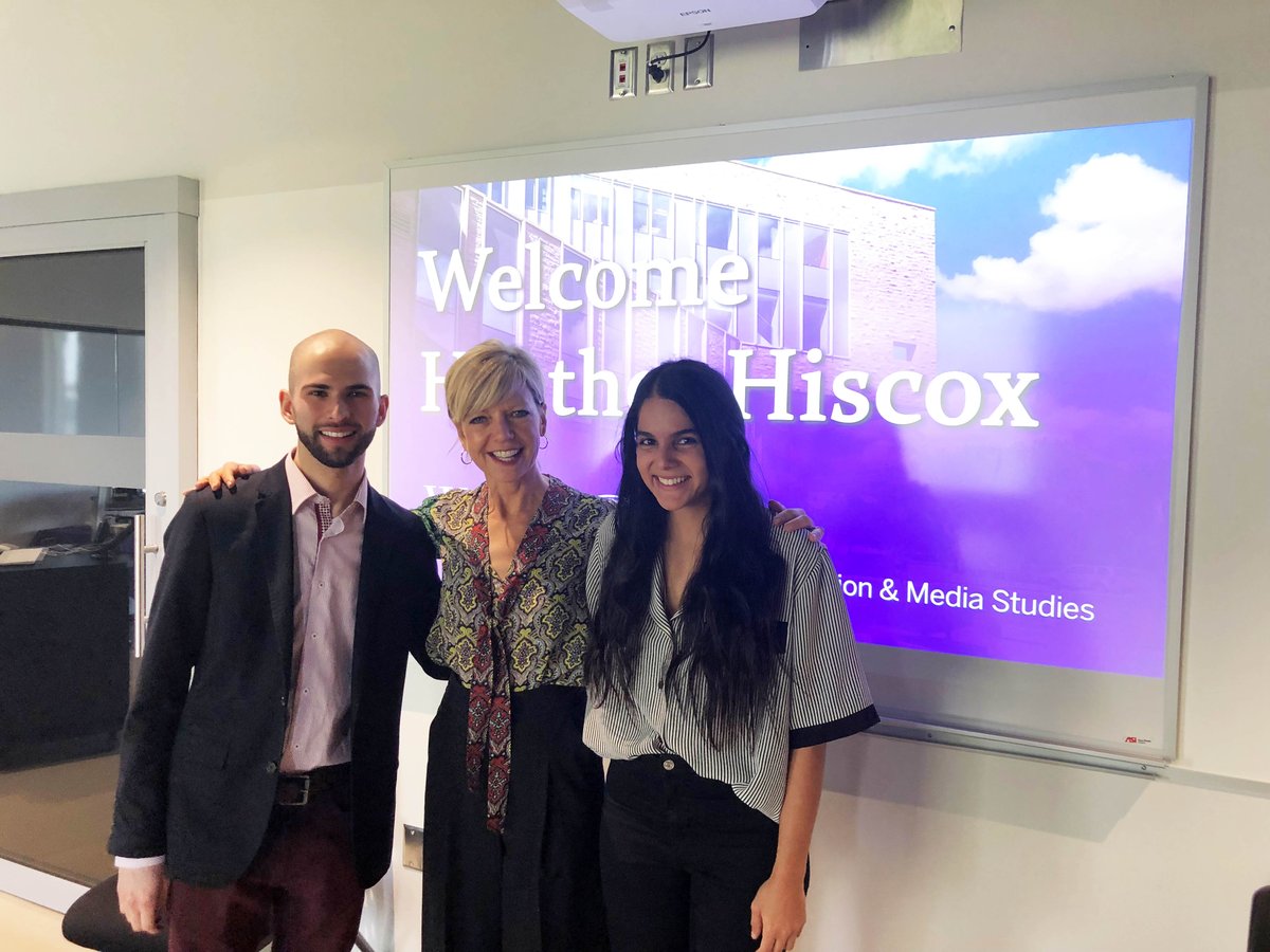 erincarrolledit's tweet photo. Celebrating @westernuFIMS @WesternUMMJC with @cbchh and the winners of the Heather J. Hiscox Award in Journalism and Ethics (Nick Rego – 2018; Joanna Afghani – 2016) @_nickrego @littlejoybook #thefirstMMJC #MMJCtake2 #MMJCtheThird #MMJCTakeFour https://t.co/AViIbeLRXp