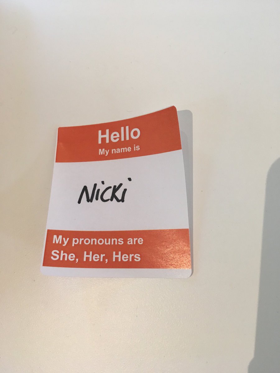 nicksbray's tweet photo. Talking about LGBT stories in @glasgowlife #museums today at their #Insightcafe preferred pronoun badges should be everywhere - brilliant! So happy to see the org engaging with, listening to and asking what LGBT+ people want from and in museums ππ³οΈβπ #MuseumWeek #RainbowMW https://t.co/Eta11aoPWy