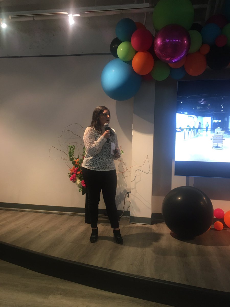 JulieWhiting's tweet photo. Feeling brilliant while Liz Rinaldi talks about the space on 21! #BeBrilliant https://t.co/D2WhMrMZdA
