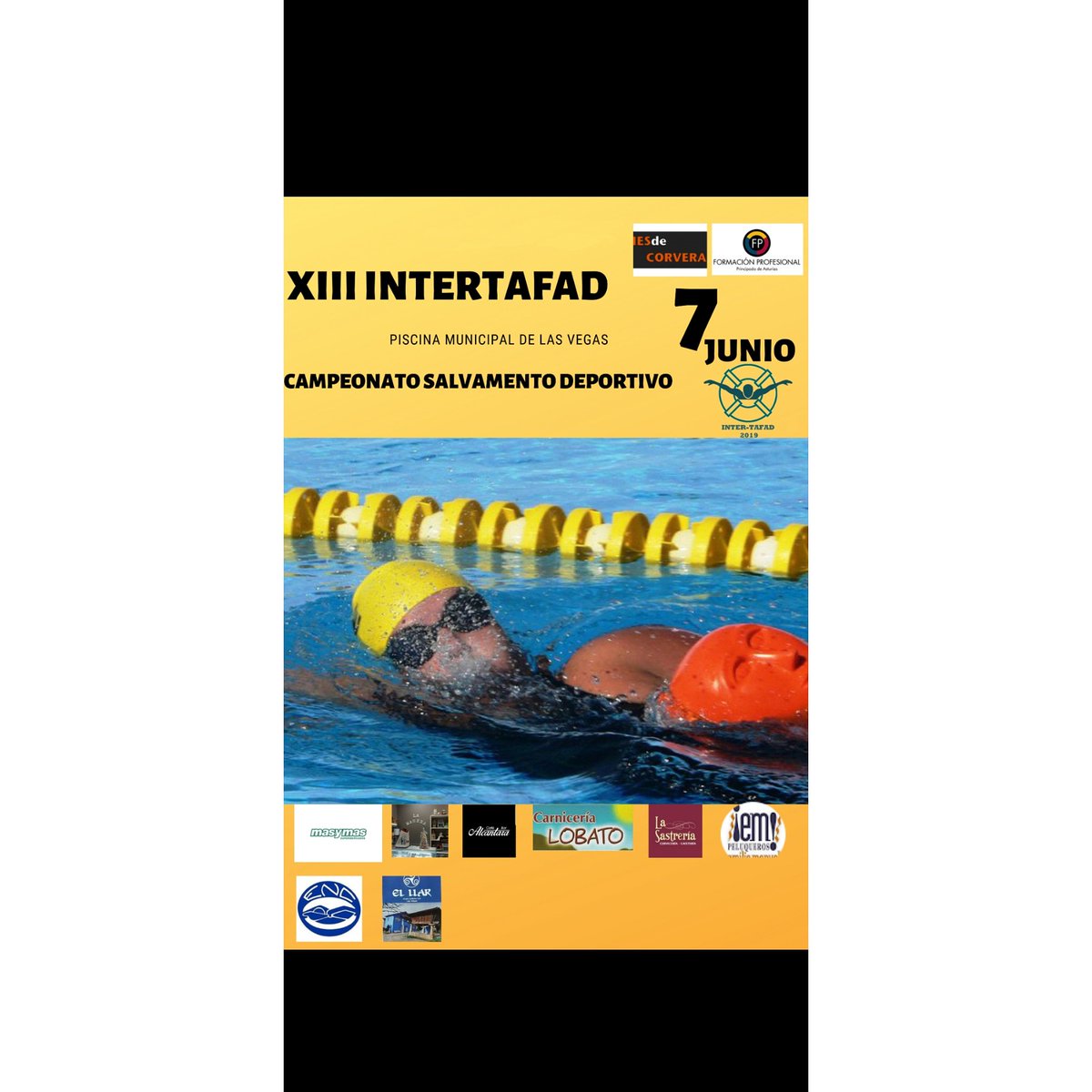 tafad1819's tweet photo. Este es el cartel para el #intertafad que hemos creado. Seguirnos también en insta para ver todas nuestras publicaciones https://t.co/aGikVnD9hS
#Asturias #Intertafad2019 #IESCorvera #TAFAD #TESEAS #Deporte #Natacion #Salvamento #Socorrismo https://t.co/TgSRsQO9q3