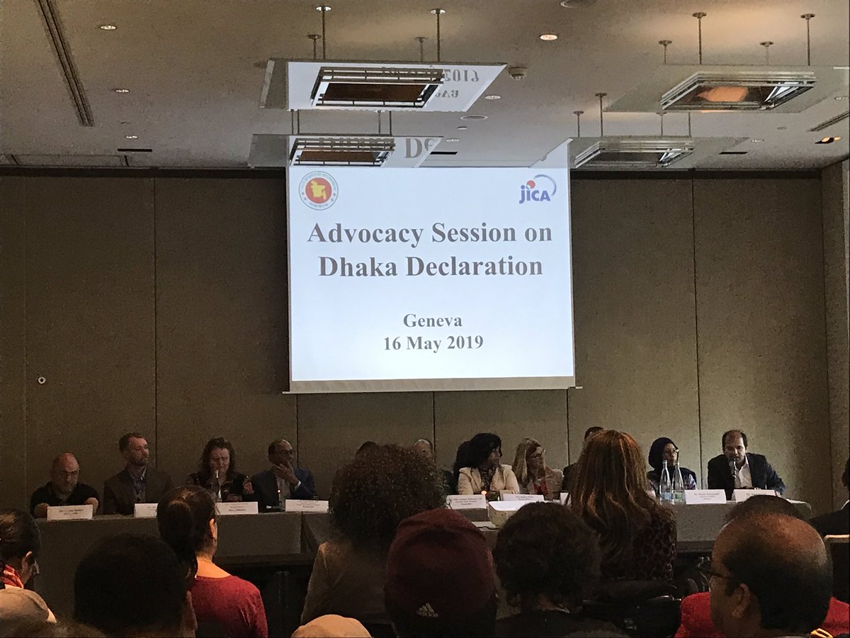 sapanabasnet's tweet photo. Attending Advocacy Session on Dhaka Declaration after a great day at the #GP2019Geneva @unisdr .Thank you @BangladeshGov & @ShashankaSaadi for invitation ๐ #DhakaDeclaration #SendaiFramework #Disability #inclusion @LJMUPHI @LJMUEHC @Bigreko_SkS @CBMworldwide https://t.co/0w6X8UNDGC