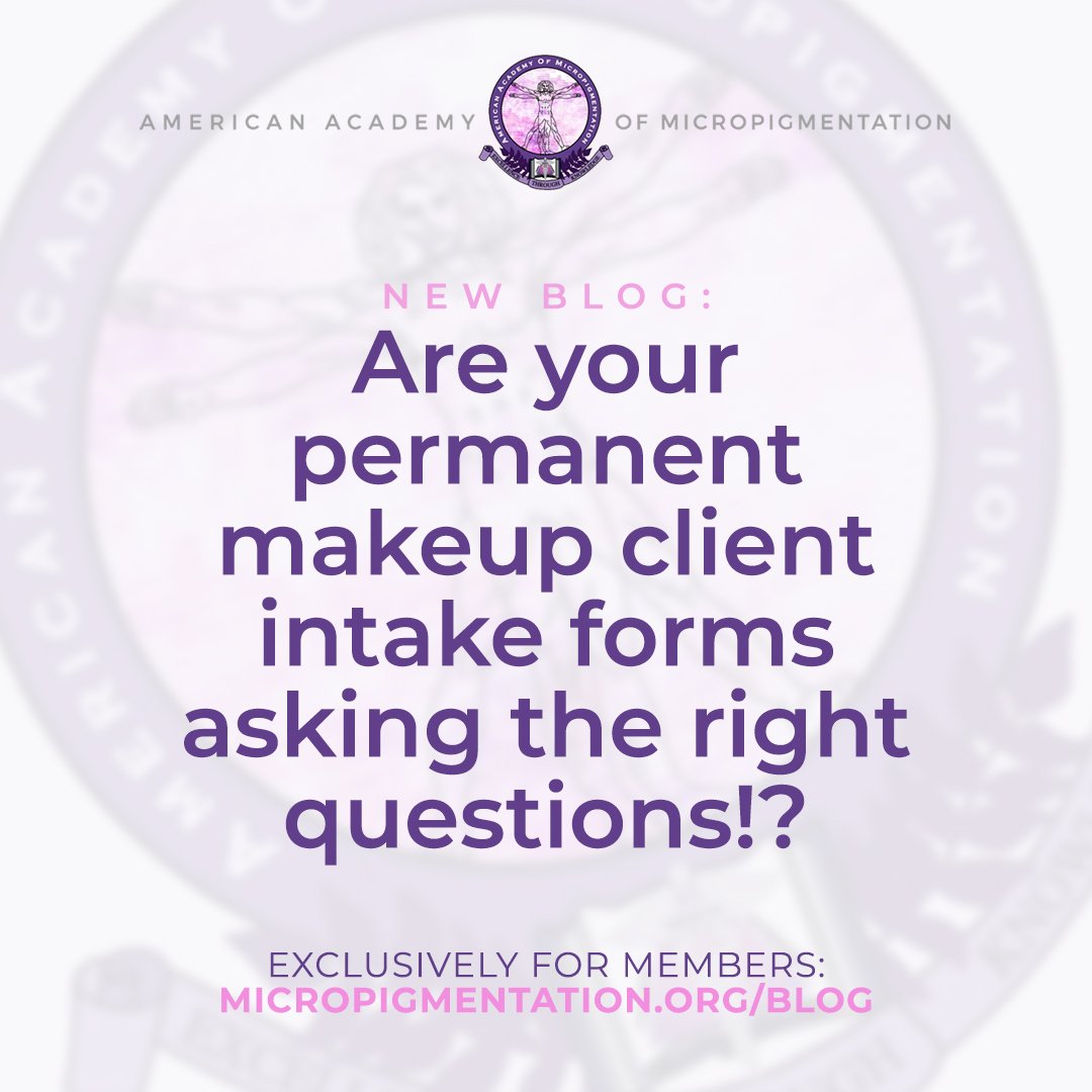 Hey AAM members! 😄⁣
⁣
Did you get a chance to checkout the new blog post on the website? It's packed with valuable information that will surely help you intake clients more efficiently 😊 ⁣
⁣
Checkout the blog today! 👉 micropigmentation.org/blog