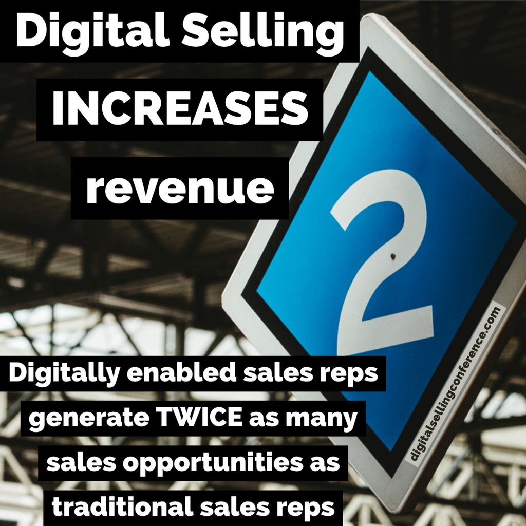 digital_sell's tweet photo. Do you agree? #digitalselling enables sales professionals to generate twice as many sales opportunities than traditional methods. Let us know your thoughts.
#digitalsellingsecrets #podcast #digitalsellingconference #digisell #digitalmarketing #motivation https://t.co/vPunqQCocg