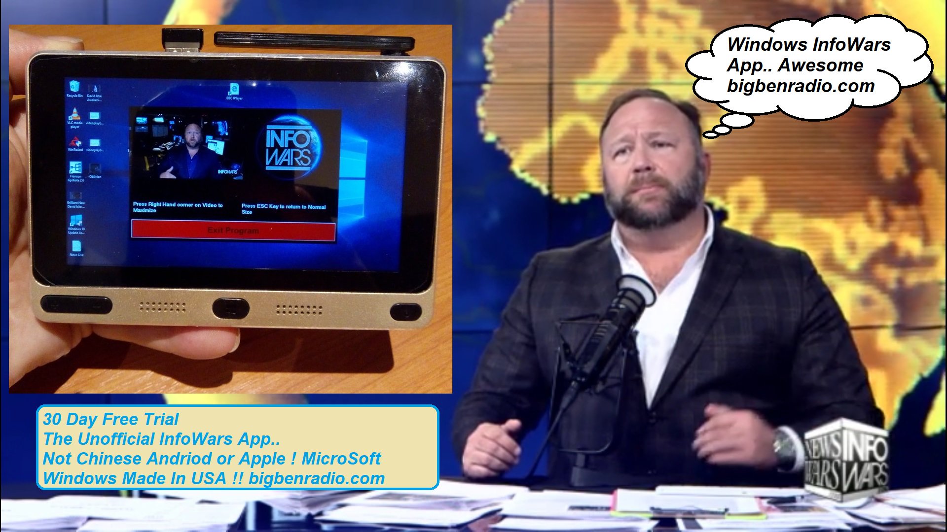 Windows 10 Jukebox mp3 player,Radio,InfoWars App's on Twitter