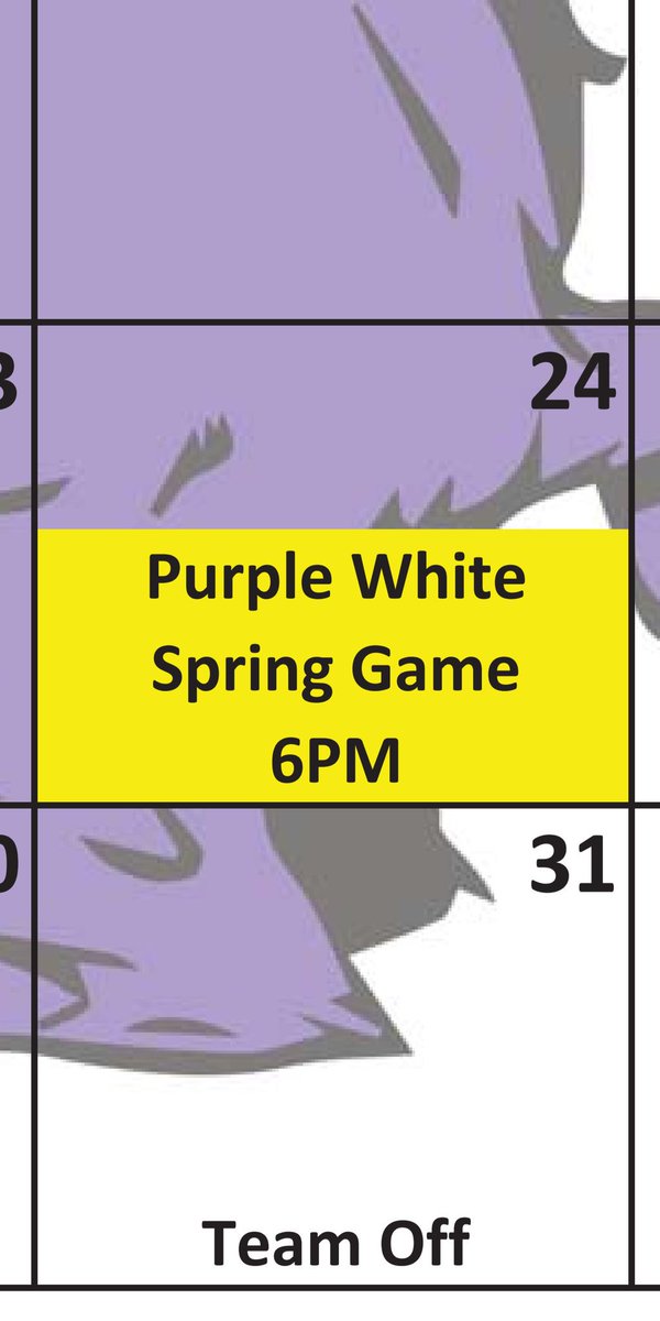 Spring Game Reminder - Next Friday, 
May 24th @ 6pm - Razorback Stadium.  Mark your calendar and we hope to see you there!