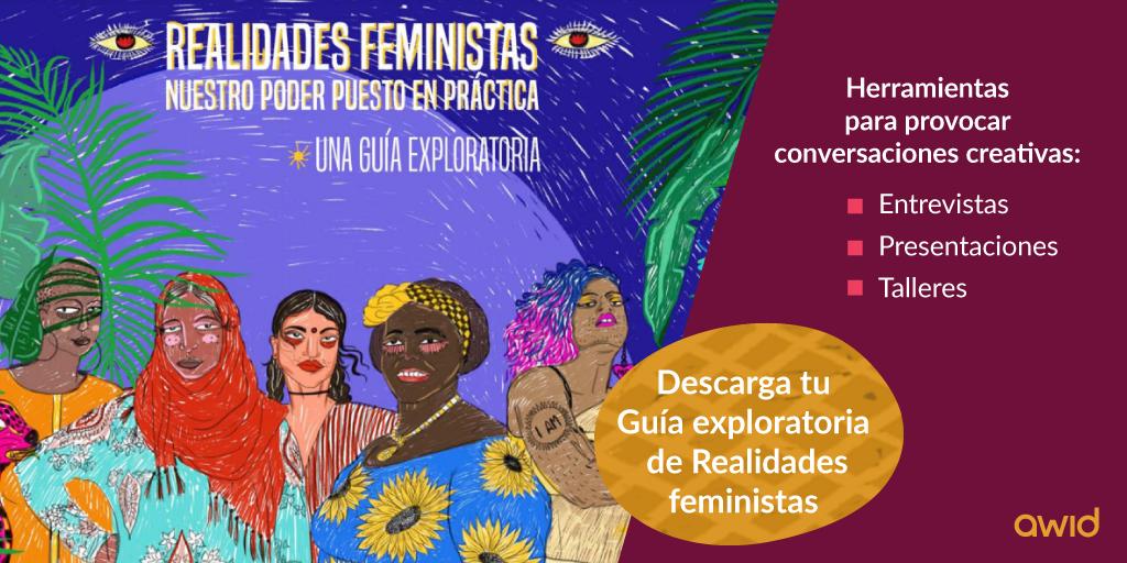 AWID_es's tweet photo. #RealidadesFeministas - nuestro poder puesto en práctica. Ellas son nuestros feminismos en acción. Nuestra nueva guía exploratoria te ofrece recursos paso a paso para descubrir y amplicar esas historias.
↪ Descargar: https://t.co/xGBnzravbh https://t.co/KRrOi4vvcu