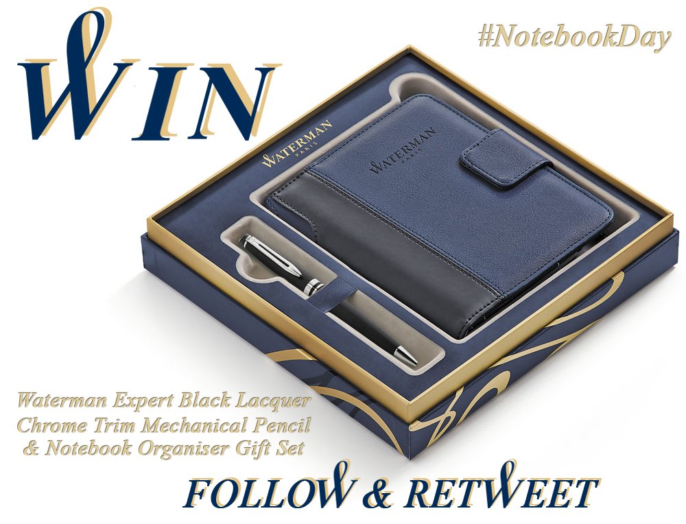 Pen_Heaven's tweet image. Happy #NotebookDay!!

We&apos;re celebrating by giving away this beautiful Waterman Gift Set! 📓 ✏️ 💝

FOLLOW &amp;amp; RETWEET for your chance to #WIN! 

End 24 May 2019 11.59am(GMT). 1 entry/person. Ts&amp;amp;Cs apply: penheaven.co.uk/terms-conditio…