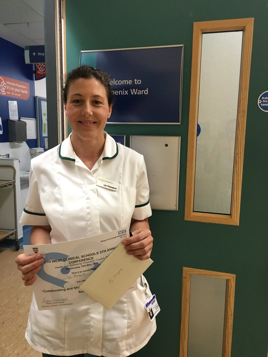 CornwallClinSch's tweet photo. **CONGRATULATIONS** @TremayneLiz for winning the #SWCSUoP Best Poster Prize https://t.co/1iPnuRYG6l