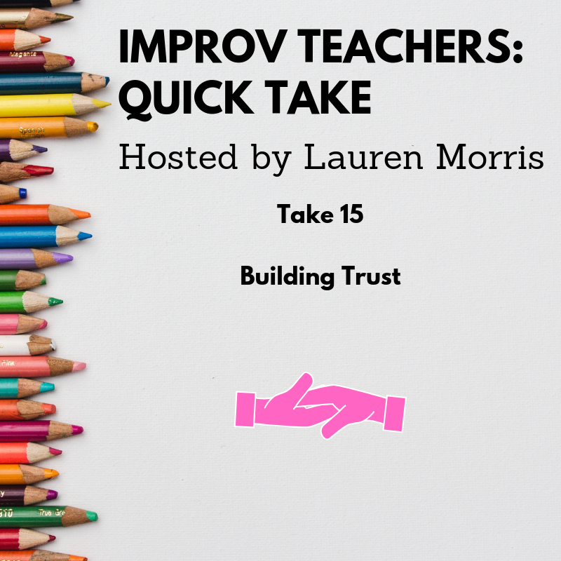 improvteachers's tweet photo. Quick Take 15 has arrived!
https://t.co/aqvm43Jv6V Without trust, students cannot grow or explore new territory. It is up to us, the teacher, to provide a place where trust is fostered, created, and nurtured. #improvteachers #teach #teachers #improv https://t.co/O6VBvnxGh0