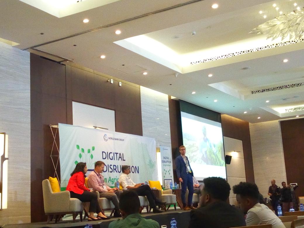 hlaike's tweet photo. Day 2: #AgriDigitalDisruption - Making use of blockchain, AI, satellite info and big data - #IBM; Digital financial solutions - #Apposit, #M-Birr, #Kifiya, #Tula and farm-level digital solutions - #aWhere, #Planet, #SunCulture, #xarvio #WBG_Agriculture #IFCAgribusiness. https://t.co/1KoW5epWGH
