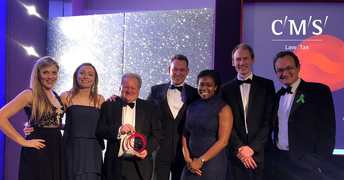CMS_law's tweet photo. Delighted to have won #Pensions Law Firm of the Year at the #PIPA2019 awards last night. You can follow our team here: @CMS_UK_Pensions https://t.co/bW0ceeZyHE