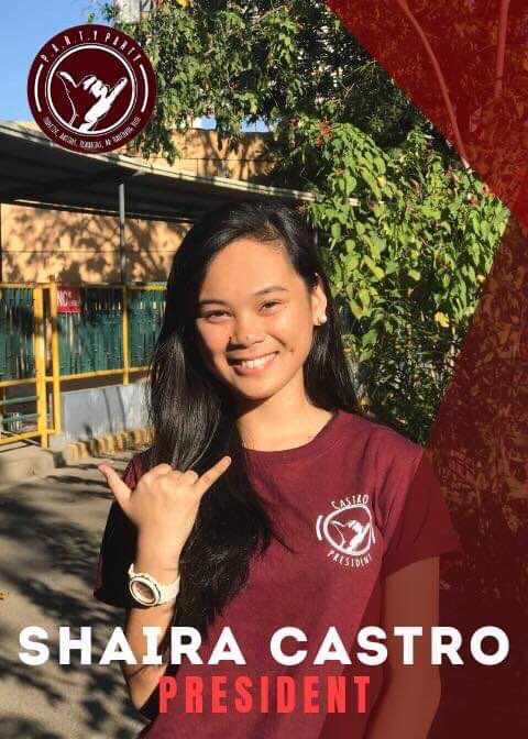 WETHEPARTYPARTY's tweet photo. SHAIRA DEAN CASTRO running as your SSM PRESIDENT under the mighty banner of Productive Ambitious Responsible Transcending Youth Party❤️❤️ https://t.co/FvJGASePgw
