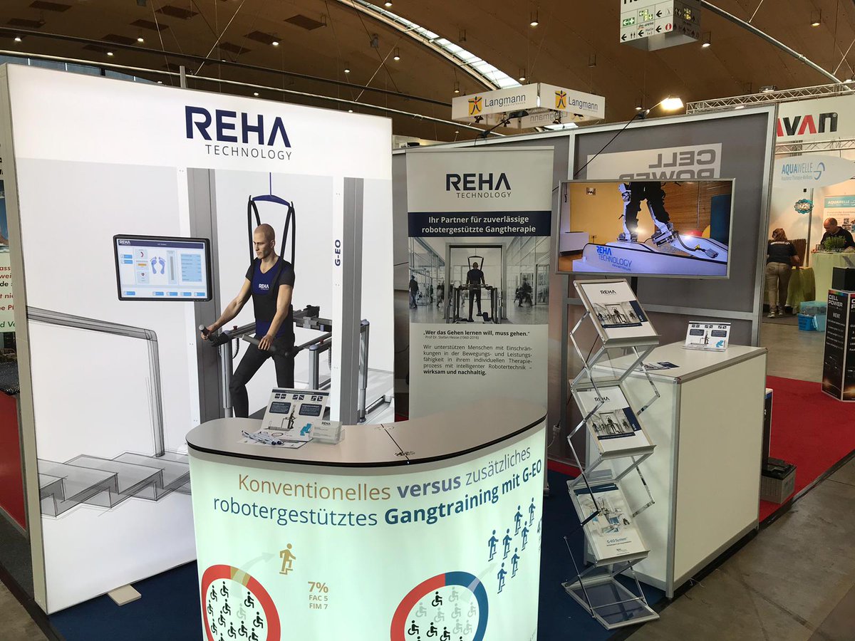 RehaTechnology's tweet image. 1m1 minute ago
Looking for the most versatile gait-trainer in the industry?
Get in touch with us and find out more about the G-EO robot-assisted gait trainer based on end-effector therapy. From today May 16th to 18th you find us in Hall 2, booth M41 at @REHABKarlsruhe.