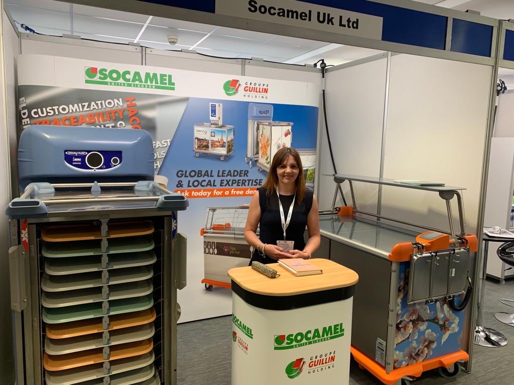 ShelleyAHudson's tweet photo. Excited to be attending the HEFMA 2019 Forum making connections and showcasing the Socamel products. #HEFMAForum19 #SocamelUK https://t.co/aXobLcRb17
