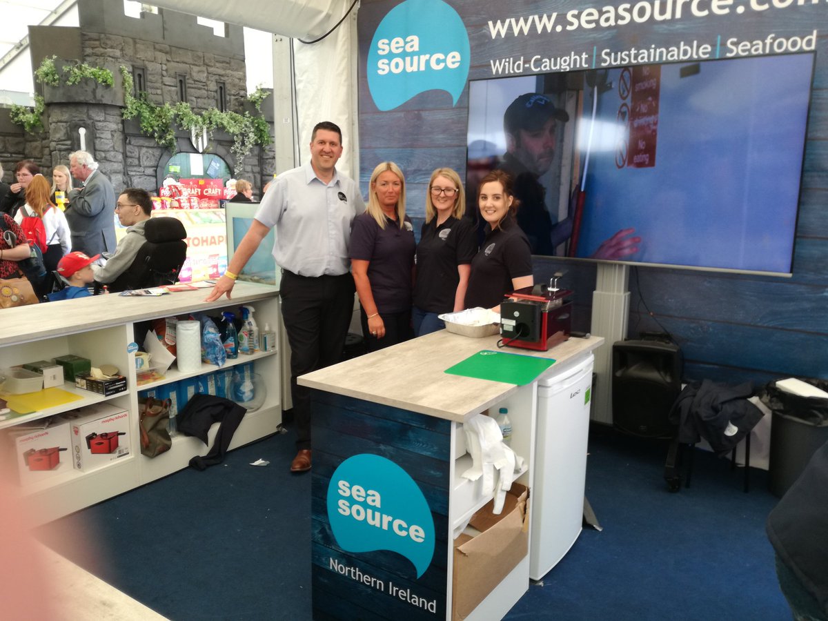 LynnOnSeaFood's tweet photo. Fantastic to be back @balmoralshow with @rooneyfish @SeaSourceNI @SimplyScampi Find us @seafishuk stand 1 #FoodNI pavillion @SAGB https://t.co/eoSCfu7K2F