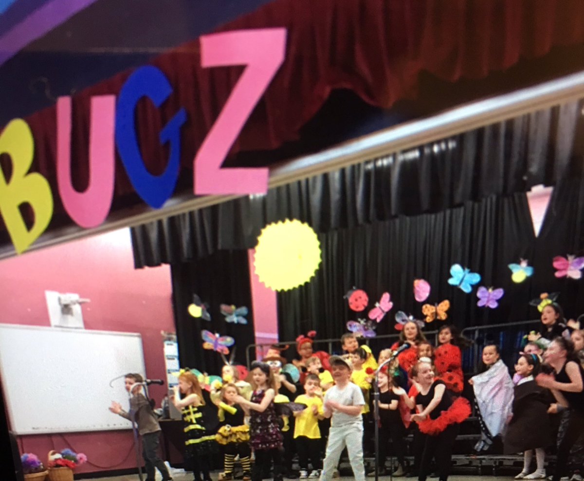 RideoutDaryl's tweet photo. BUGZ at UGE- yes- that's right!!  What an awesome show our grade one students put off last night!! Congratulations too all! https://t.co/R6Gxw2o42R