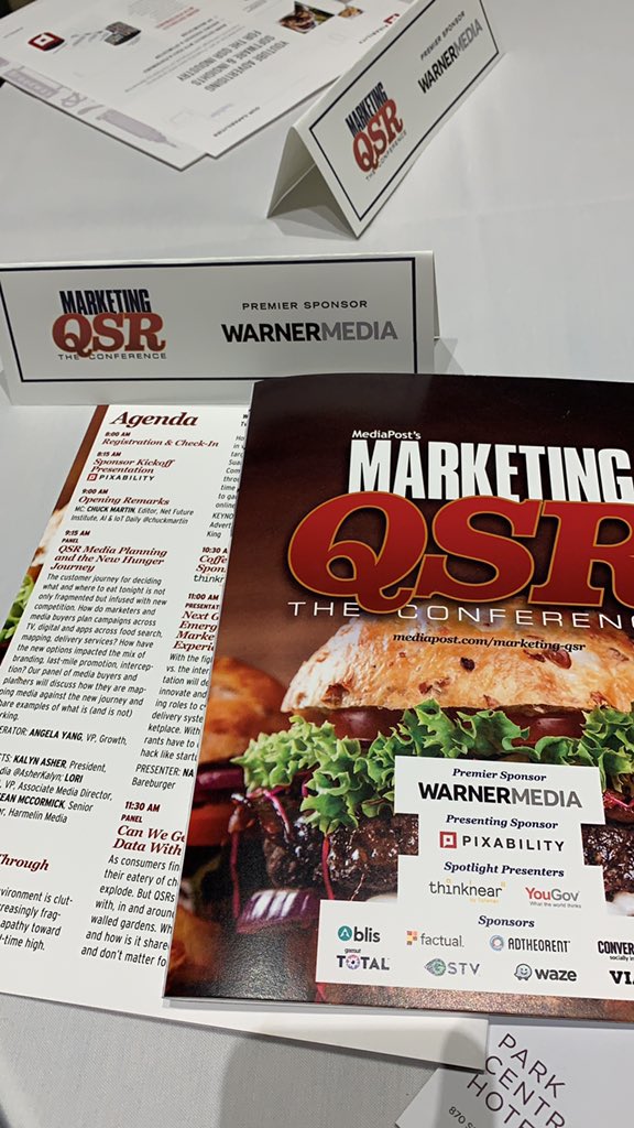 AngelaCYang's tweet photo. Good morning @MediaPost #marketingqsr. Thrilled to be here with @T3thinktank to talk the new hunger journey &amp; how media strategy can &amp; will flex to meet customers on their terms and turf https://t.co/6Htpb1WBiG