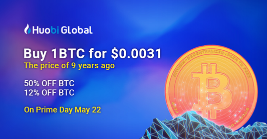 HTX_Global's tweet image. Earn extra trading cap of up to 2000 USDT for DISCOUNTED BTC and Prime 3 on May 22 #PrimeDay by:
☑️RT+comment required content &amp;amp; UID
☑️tag≥3 friends
☑️Follow @livio_huobi &amp;amp; @HuobiGlobal 

Win a chance to buy 1BTC for $0.0031 on #PrimeDay
Rules: bit.ly/2Yvd5E7(Must Read)