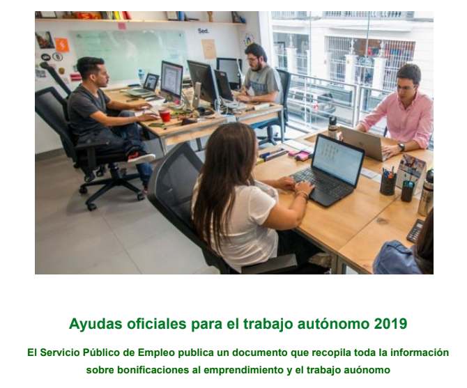 Ayudas oficiales para el trabajo autónomo 2019 ow.ly/Hcn930oJenm, resumen de <a href="/Seviempleo/">SAEmpleo Sevilla</a>  sobre el documento que recopila la información sobre bonificaciones al emprendimiento y trabajo autónomo publicado por el <a href="/empleo_SEPE/">SEPE</a>
