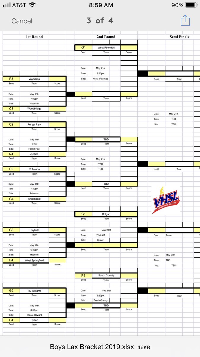 Occoquan Region (6C) Girls and Boys Lacrosse Tournament brackets.

Double-header at home for Robinson THIS FRIDAY!  

5:30 🥍 Girls host <a href="/HyltonAthletics/">Hylton HS Athletics</a> 
7:30 🥍 Boys host <a href="/AtomsLax/">Annandale Lacrosse</a> 

<a href="/roboGLAX/">Robinson Lacrosse</a> <a href="/robo_lax/">Robinson Lacrosse</a> #GoRams