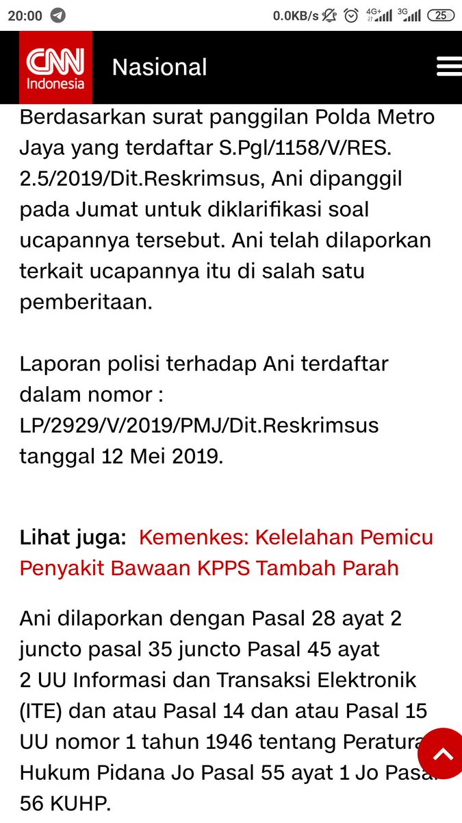 Dari ucapannya beliau sudah mencoba menjelaskan dengan kaidah ilmiah, kesalahannya terletak dimana ya? Atau ucapan beliau ada yang salah? Kalau memang salah, kenapa langsung dilaporkan ya?