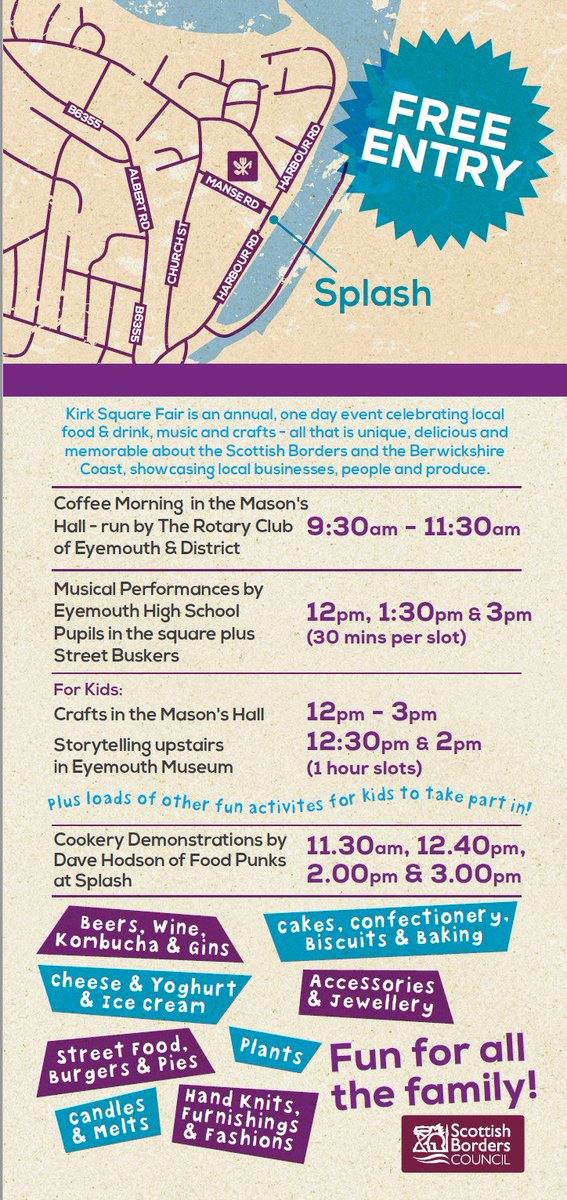 Midlothian Tourism Forum (@midlothiantf) on Twitter photo Great weekend off Food & Drink in the Borders on the 1st & 2nd of June - Kicking it off in Eyemouth <a href="/fair_kirk/">KirkSquareFair</a> Sat 1st June -annual, one day event celebrating local food & drink, music and crafts <a href="/VisitBCoast/">Visit Berwickshire Coast</a> @mbtaguk <a href="/SBTP17/">SBTourismPartnership</a> <a href="/Bordersfood/">Borders Food Network</a> Great weekend off Food & Drink in the Borders on the 1st & 2nd of June - Kicking it off in Eyemouth <a href="/fair_kirk/">KirkSquareFair</a> Sat 1st June -annual, one day event celebrating local food & drink, music and crafts <a href="/VisitBCoast/">Visit Berwickshire Coast</a> @mbtaguk <a href="/SBTP17/">SBTourismPartnership</a> <a href="/Bordersfood/">Borders Food Network</a>