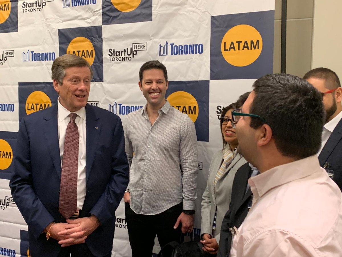 innscience's tweet photo. Our CEO Stany entertaining @TorontosMayor John Tory at LatAm Startups Conference 6.0 #LatAmStartups #InnScience https://t.co/YrEM7DSfGK