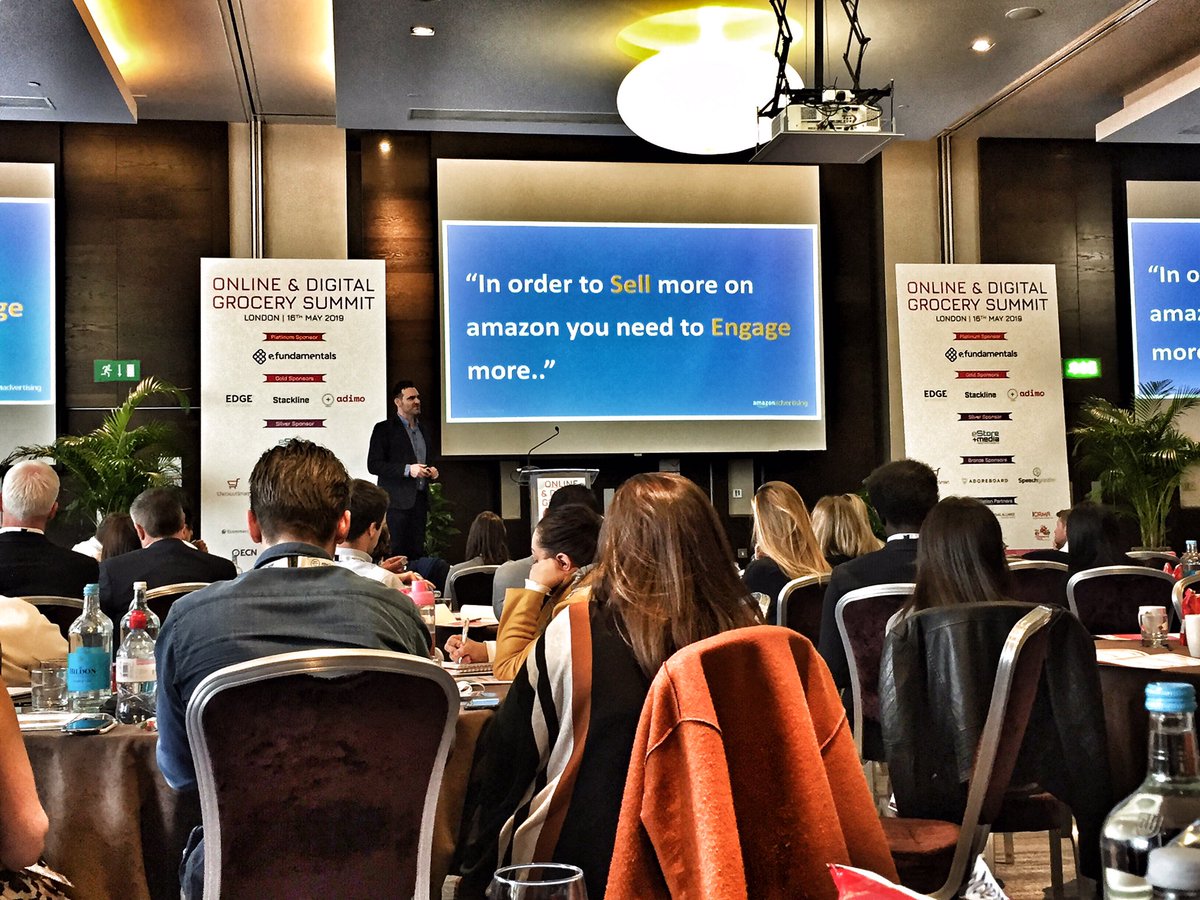 BlueChipMrkting's tweet photo. We’re having a #digital day, optimising our eCommerce strategies at 2019’s @mydigitalshelf Grocery Summit #mdslondon https://t.co/tUtYsMoWJu