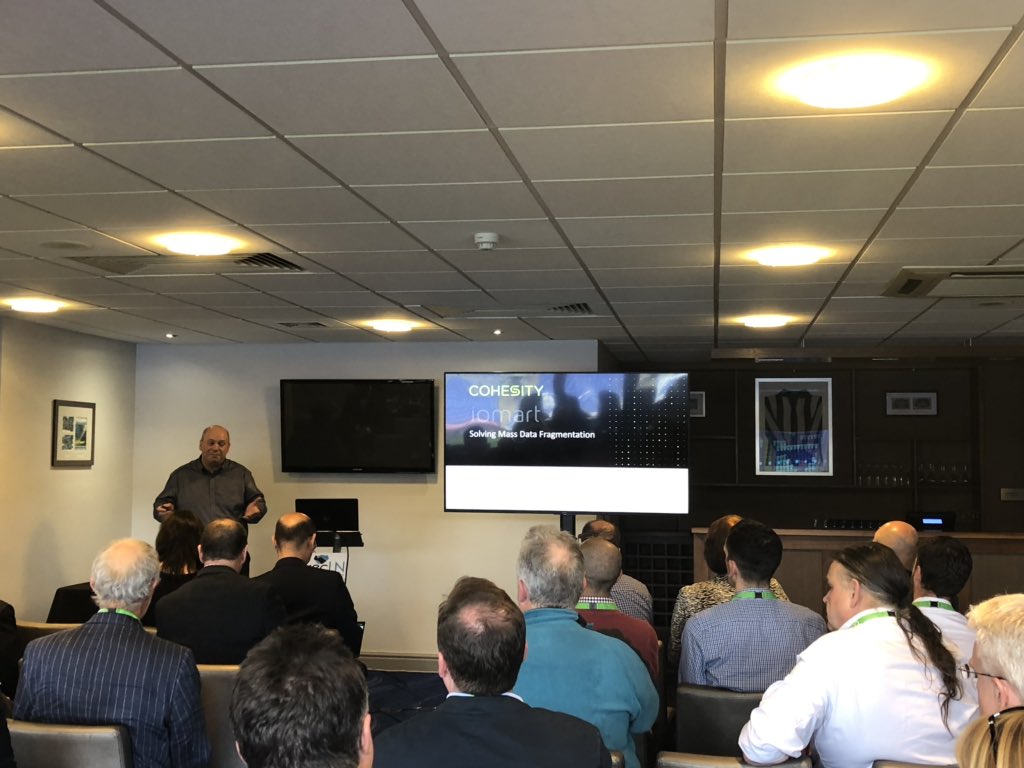 Cybit_Thomas's tweet image. Jam packed session at @ExecutiveLN #DataProtection and #Privacy event for @StuartGilks123 from our partner @Cohesity discussing #datafragmentation.