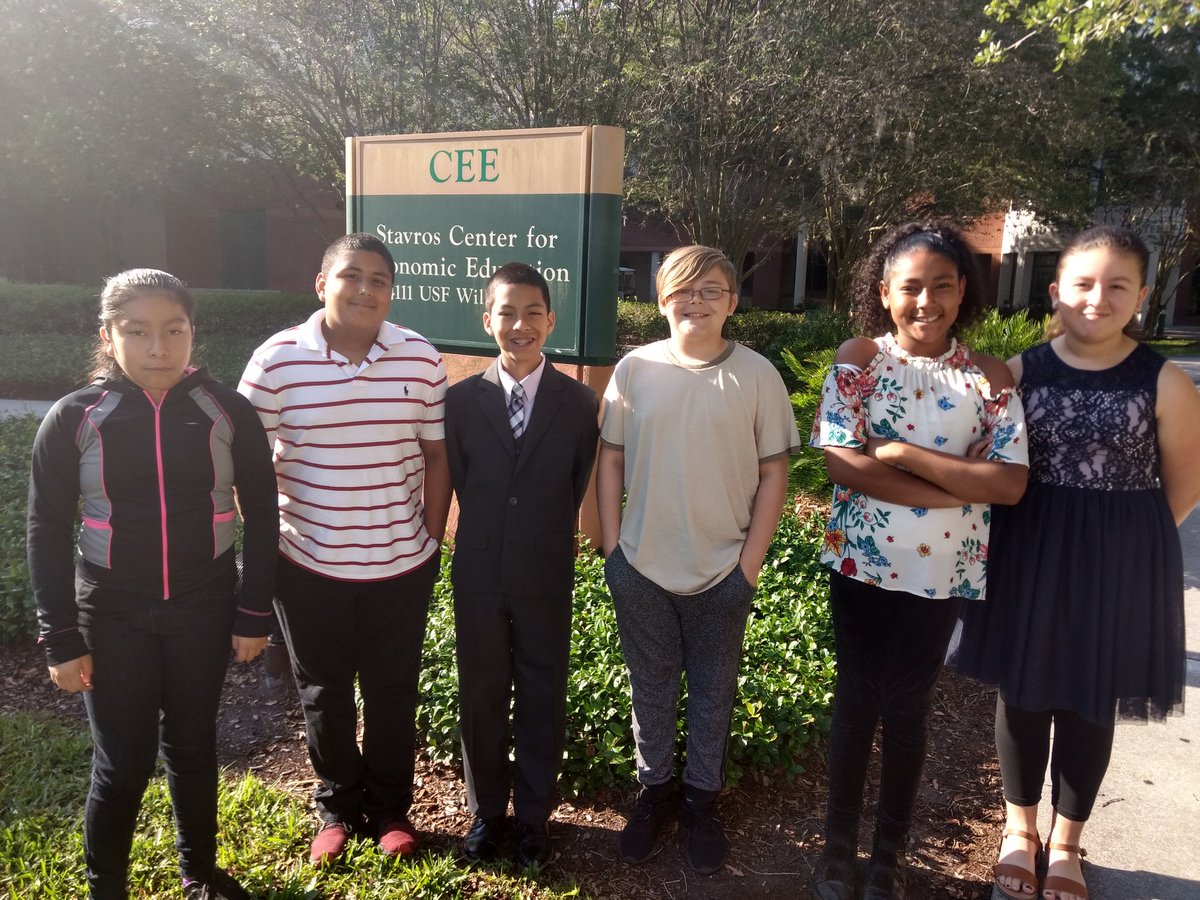 MirandHittmeier's tweet photo. Our Economics Team is ready for competition! These scholars have stayed after school and put in many hours learning all about economics! So proud of them! @BurneyElem https://t.co/1fTxH5RuPj