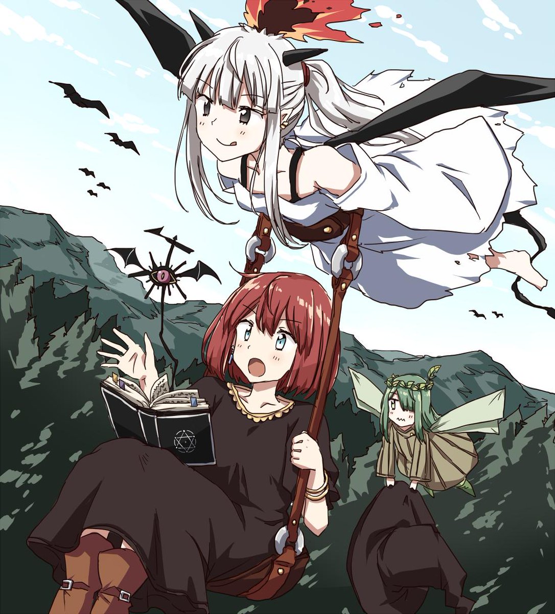 魔女は悪魔にたぶらかされました。
#私の絵柄が好みって人にフォローされたい 