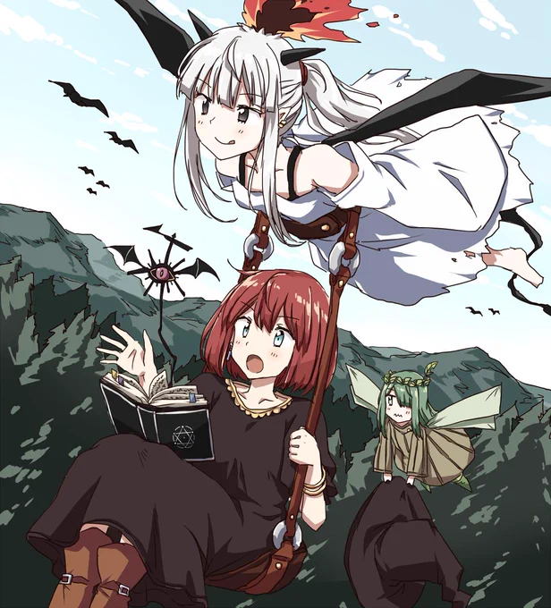 魔女は悪魔にたぶらかされました。
#私の絵柄が好みって人にフォローされたい 
