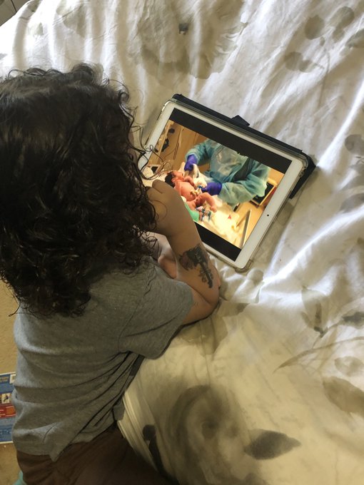Caspian came to show me a &ldquo;baby&rdquo; he&rsquo;s watching birth videos and I don&rsquo;t think i could be more proud 😅<a href="/tag/crunchykids"class="tags"><span>#crunchykids</span></a>