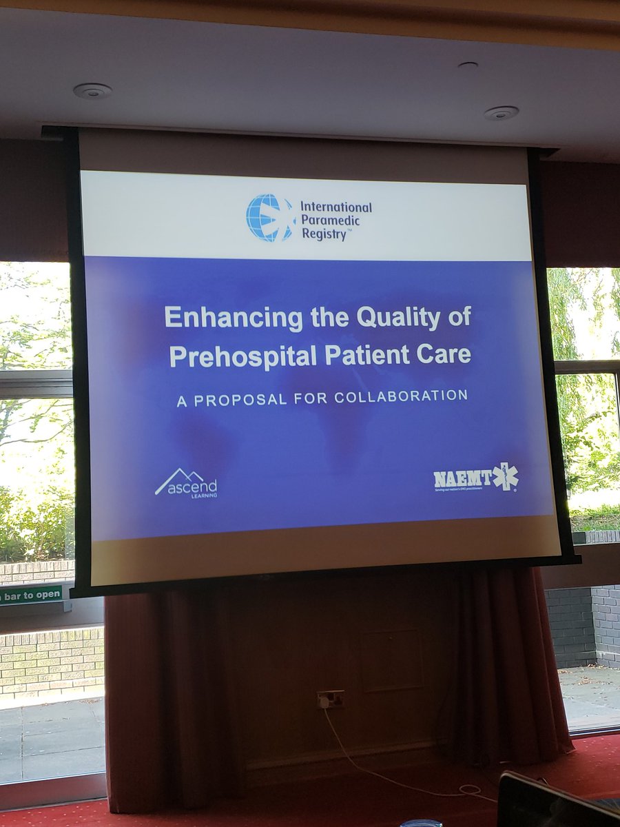 jdheffern's tweet photo. Very humbled and happy to participate with @davidpage @SASCONSULTPARA @shaneknox1 @ALCTraining and others in developing the International Paramedic Registry #portablecredentials @PAC_Paramedic @PHECC @ParamedicsUK @IrCollegeParas https://t.co/WPj1WjcFka