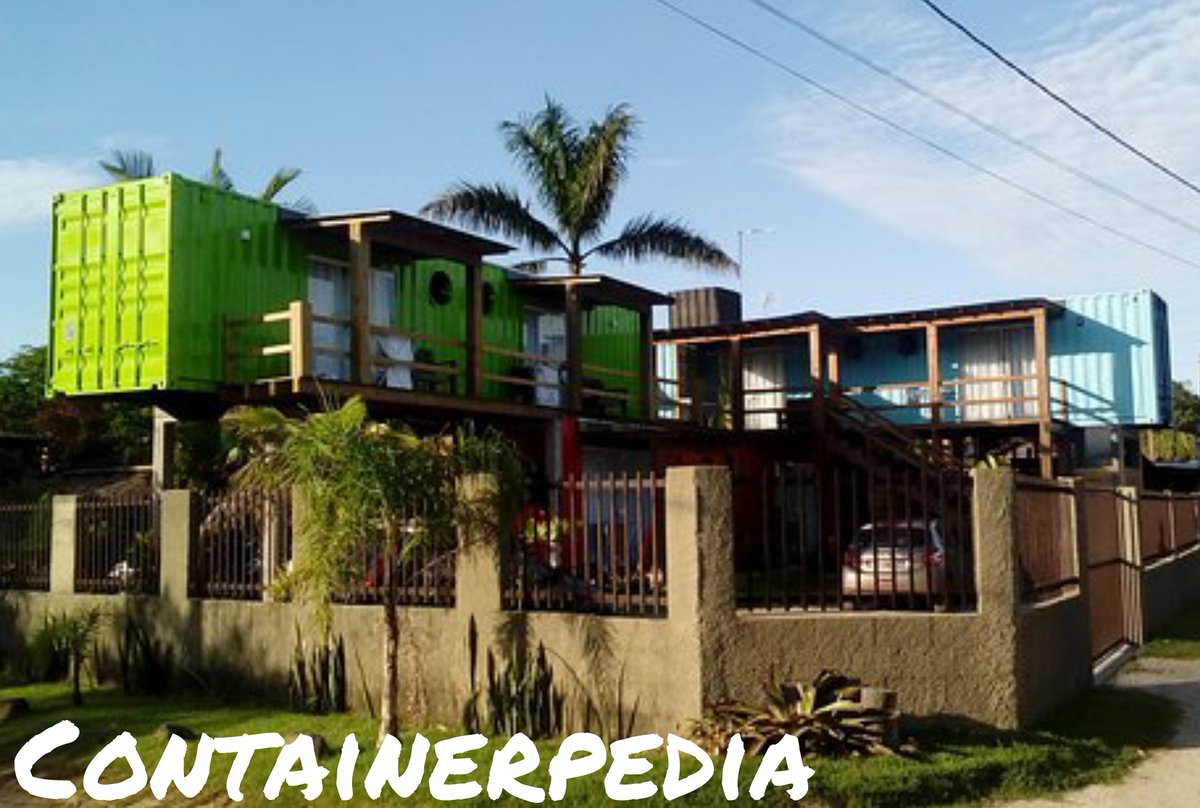 containerpedia's tweet photo. Shipping Container Home by Pousada Container Eco Guarda located in Brazil.

#shippingcontainerhome #eco #realestate #airbnb #Brazil #maritime #sustainability #trending #news #blog #info #housing #ecologie #rental

https://t.co/BNkJKKVMII https://t.co/C43q3CAFMS