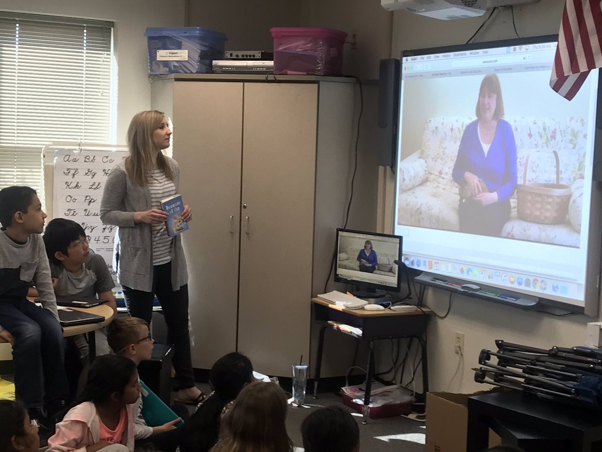 MissMaterkoski's tweet photo. This morning Mrs. Batchelder shared a reading website that was developed by the reading coaches for the students to use this summer! Loved hearing the students ooos and ahhhs about new books and series to explore this summer  😁  @sbatchelder10 https://t.co/CPHwUUmkEy