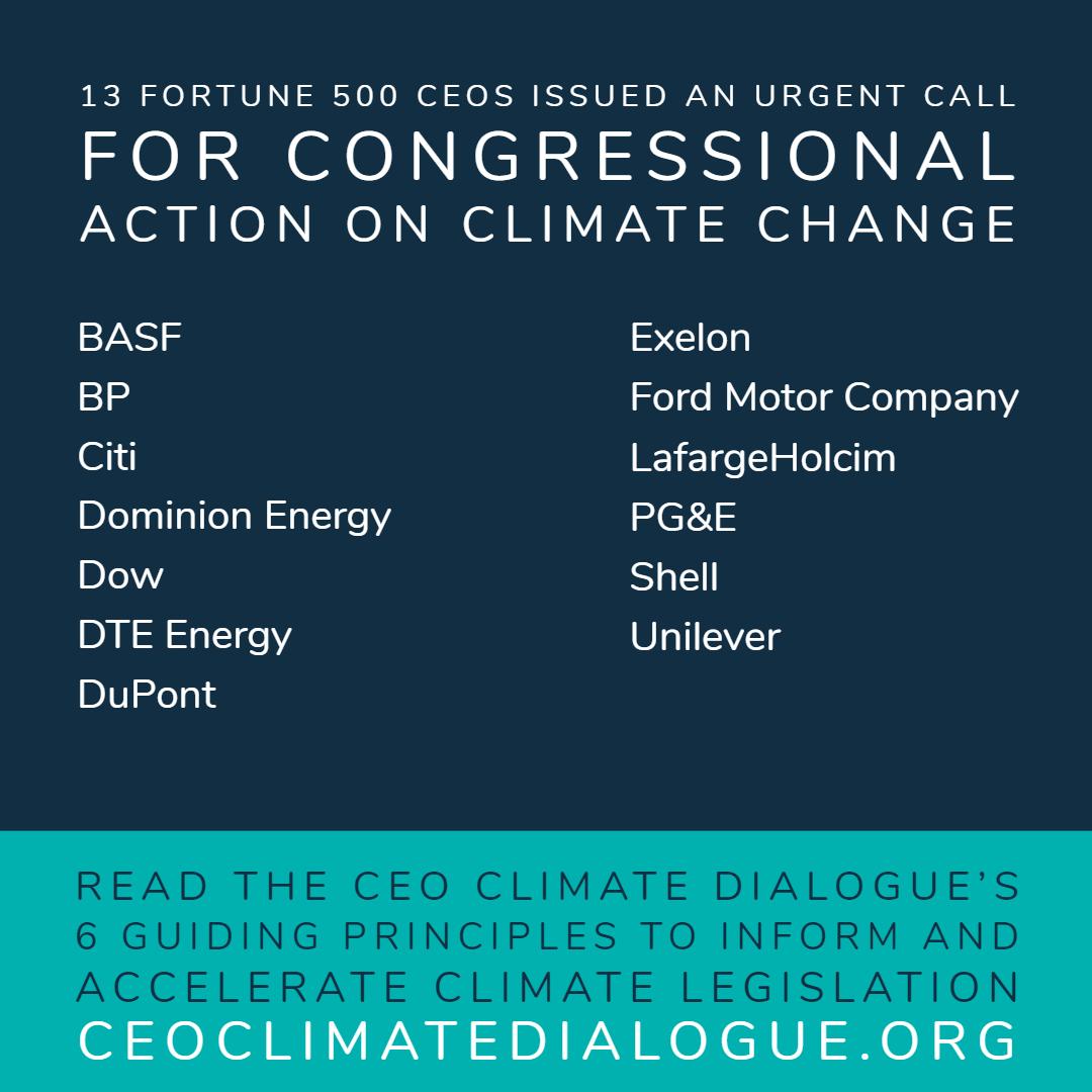 WRIClimate's tweet photo. An economy-wide #carbonpricing policy could help the U.S. meet #emissions targets and prevent the worst impacts of climate change. Leaders from top U.S. businesses are urging federal policymakers to #ActOnClimate. https://t.co/KEtJu6C4mm #CEOsTalkClimate https://t.co/5AcmKZ8vhF