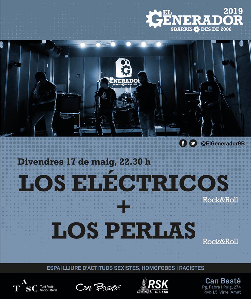 Bcn_NouBarris's tweet photo. Triplet musical demà a #NouBarris:
- @ElGenerador9B amb @electricosrock i #LosPerlas (@canbaste, 22.30 h) https://t.co/pe8CYSaS23
- Concert amb #EduPerro, #La414 i #PenkasDS (Casal de #Joves #Guineueta, 21.30 h)
- Prosperreo vol. II amb PDs (@CJProspe, 22 h)
Quin trieu? https://t.co/yMcmLANlgq