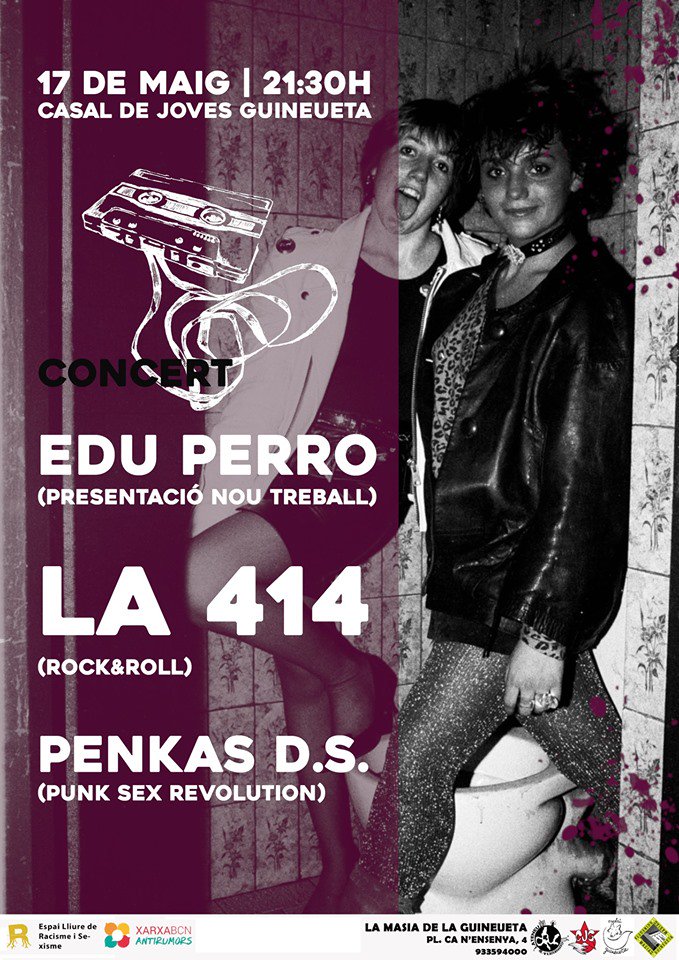 Bcn_NouBarris's tweet photo. Triplet musical demà a #NouBarris:
- @ElGenerador9B amb @electricosrock i #LosPerlas (@canbaste, 22.30 h) https://t.co/pe8CYSaS23
- Concert amb #EduPerro, #La414 i #PenkasDS (Casal de #Joves #Guineueta, 21.30 h)
- Prosperreo vol. II amb PDs (@CJProspe, 22 h)
Quin trieu? https://t.co/yMcmLANlgq