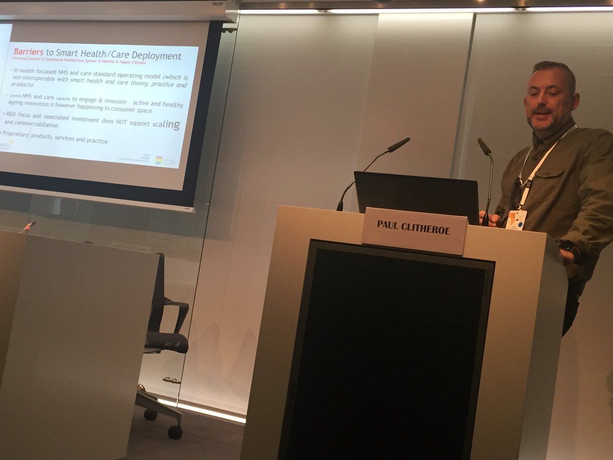 <a href="/pclitheroe/">paulclitheroe</a> addresses the lack of investment for scaling of smart health solutions <a href="/ITHACA_health/">ITHACA Project</a>. A shift is needed from an ill-driven approach to a health approach and transformation of existing services to meet the demand