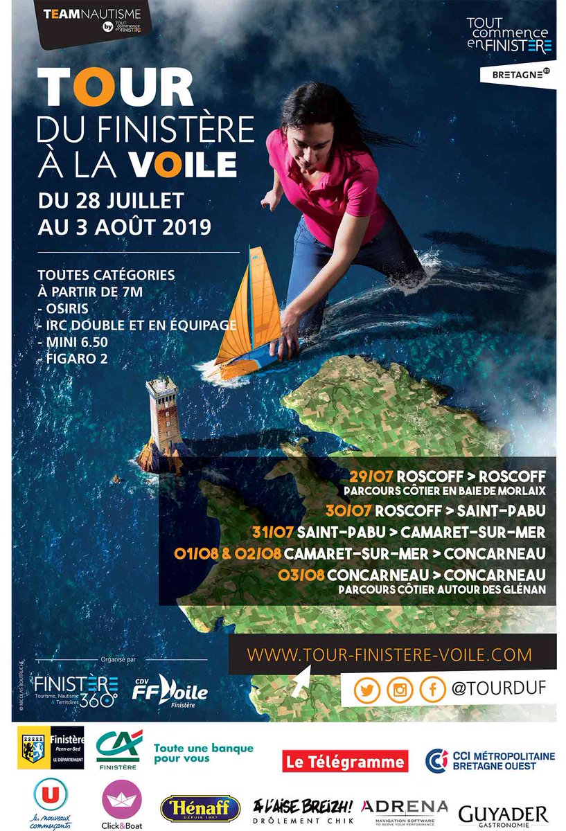 Tour du Finistère à la Voile tweet media