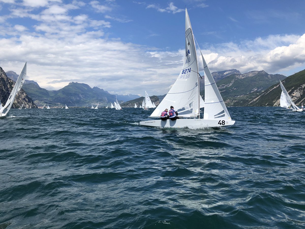SailorsLeague's tweet photo. Race 4 | ๐ the lake again!
Endurance is the key to sucess ๐๐
#SSLriva19 #StarSailorsLeague https://t.co/ZEBwSAYEI1