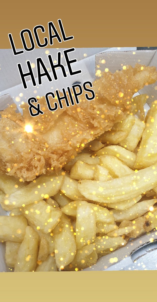 Todays Special: Fresh Local Hake &amp; Chips! That'll do!
#Cornishhake #Keepitlocal #FishAndChips #Flounders