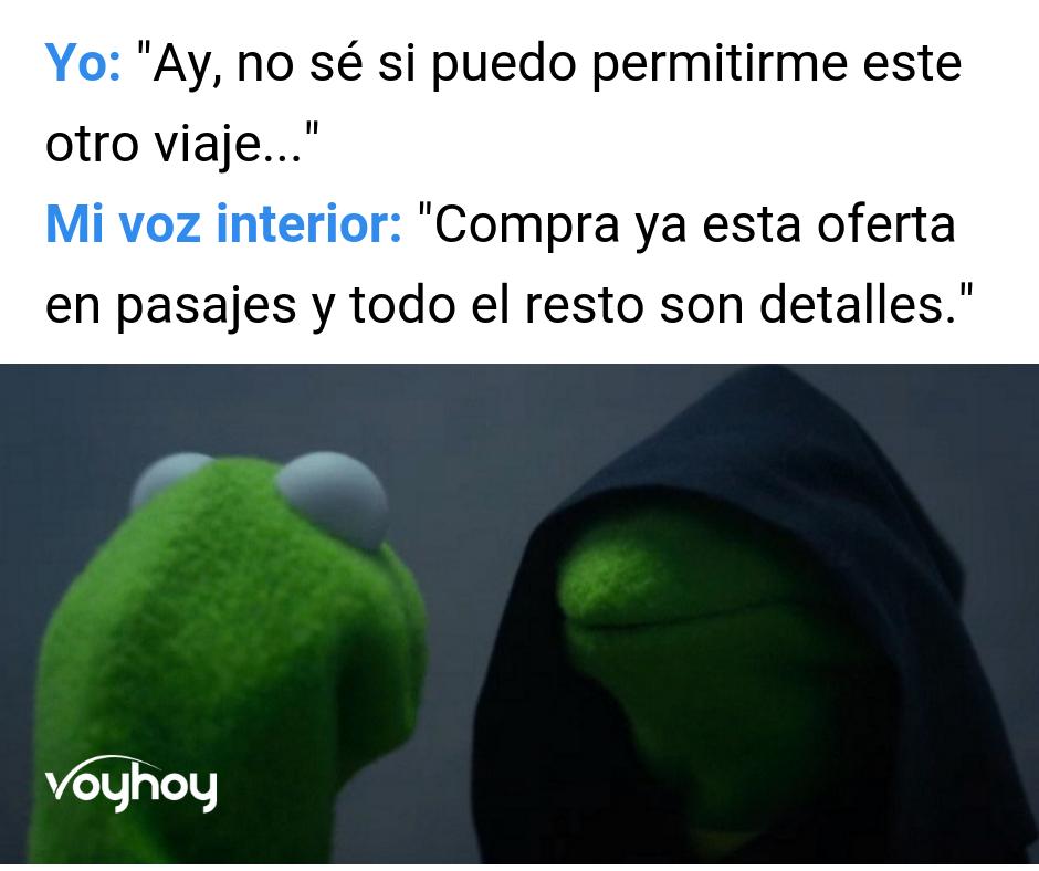 😈 ¡Tu voz interior, sabe lo que te conviene! Todos los pasajes están en Voyhoy.com
