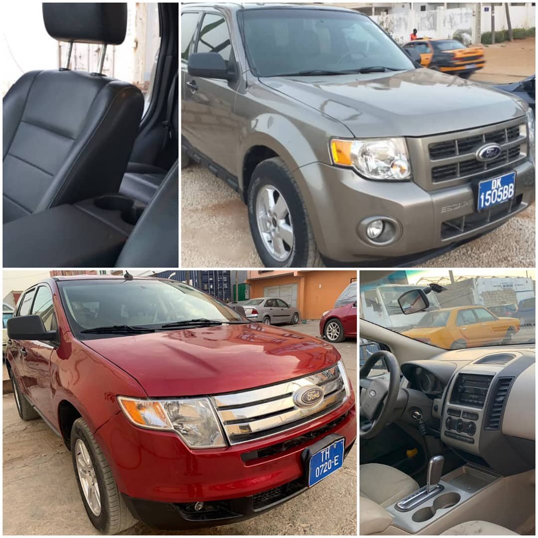 Offre exceptionnelle !
Ces deux #voitures sont à 9.000.000Francs CFA.
#Configurations :
Ford escape 
Année: 2009 
Moteur: v6
Carburant : essence 
Boite: automatique. 

Ford edge 
Année: 2008
Carburant: essence
Moteur: v6

#automobiles #automobilessenegal #cars  #Ford