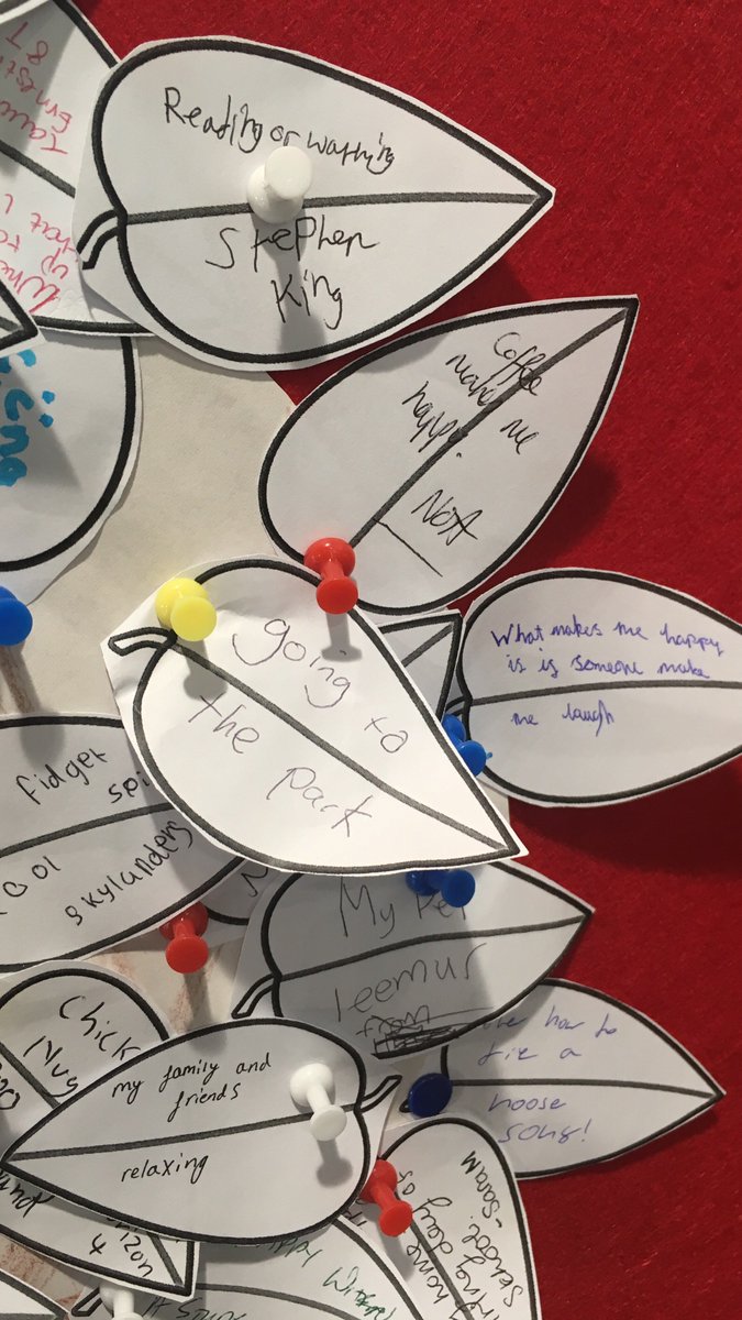 ElthorneHighSch's tweet photo. @ElthorneHighSch What makes you happy?
Elthorne students think about what makes them happy...come and add a leaf to the tree located in the @EPHS_Library
#happinesstree #spreadthejoy #mentalheathawarenessweek #whatmakesyouhappy? https://t.co/zmRXzqvwM0