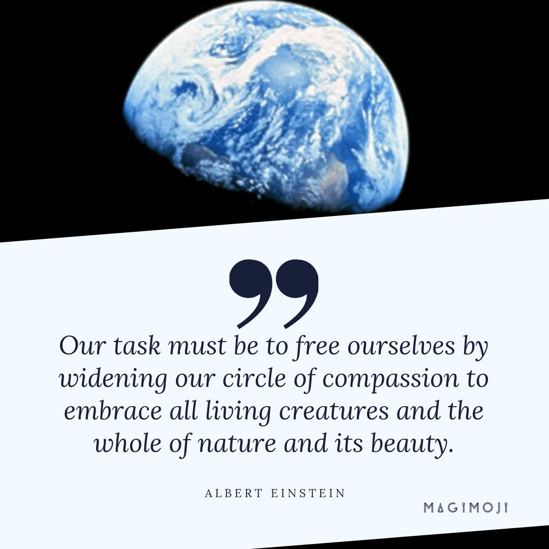 What a magnificent earth she is! May we feel these words and the #compassion and courage to create bigger and bigger circles! #createmagimoji #innerhealing #gaia #mindfulness